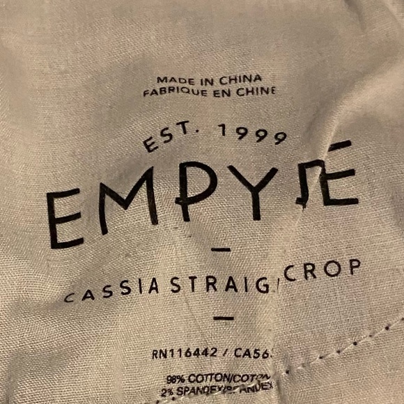 💥SALE💥ZUMIEZ EMPYRE CASSIA LIGHT BLUE CROP STRAIGHT JEANS Size 5 - Picture 6 of 6